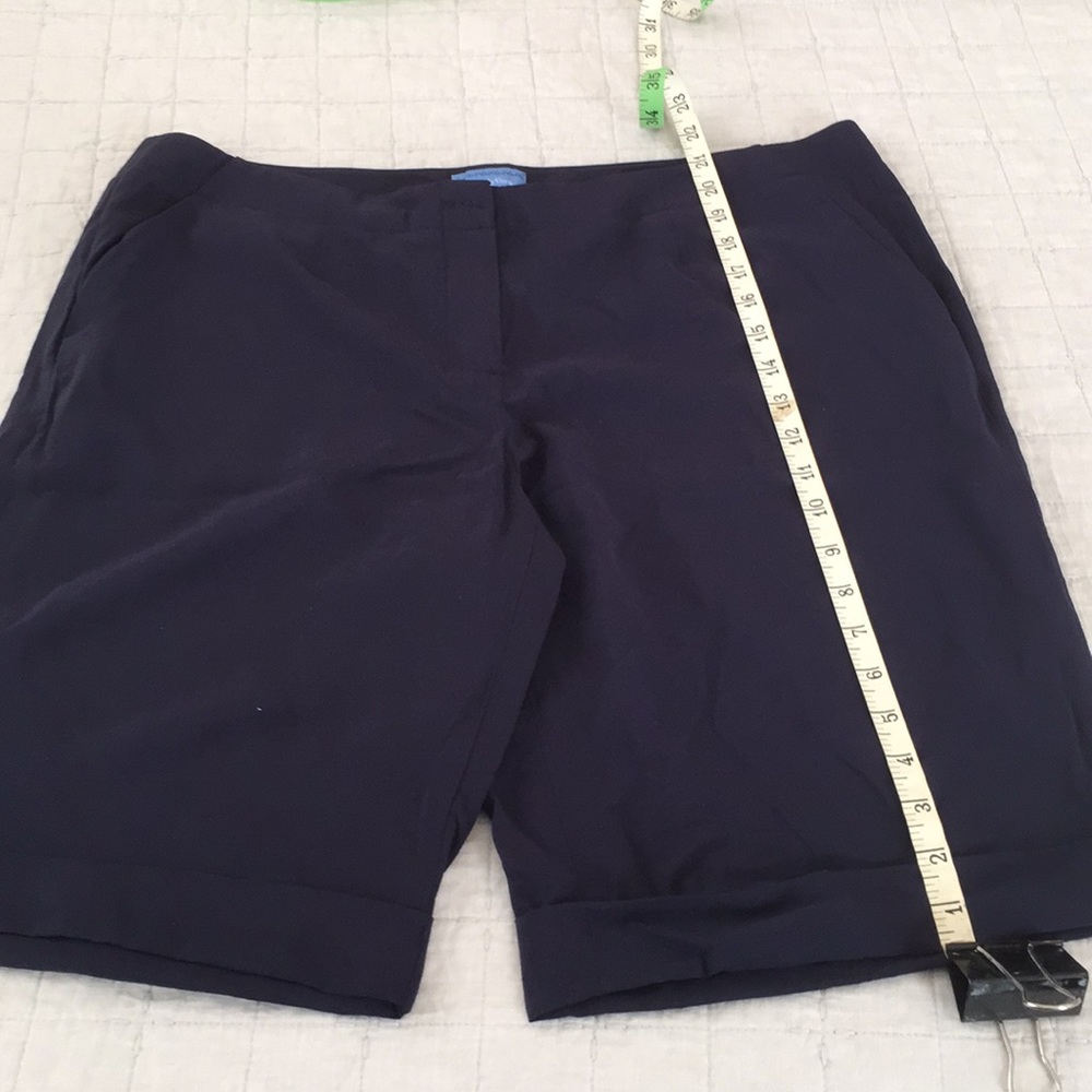 Simply Vera navy Bermuda shorts